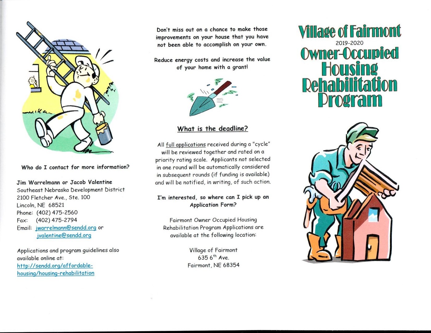 Village of Fairmont Housing Rehabilitation Program Awarded to Fairmont